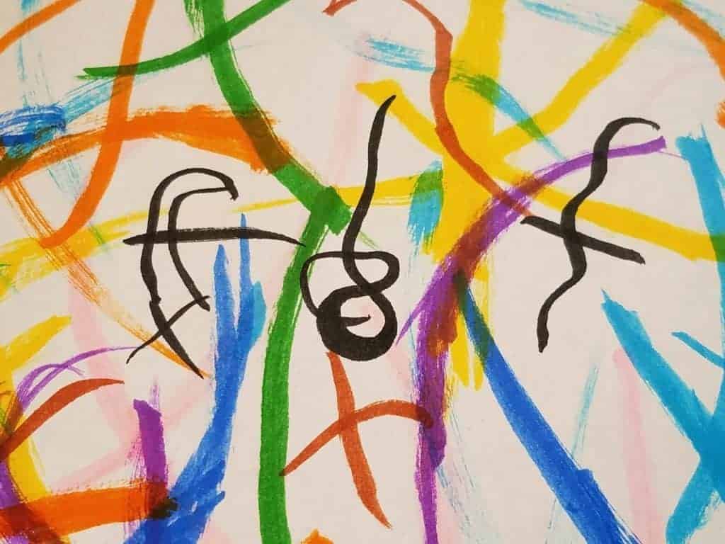 Abstract painting representing inner wisdom and spiritual connection.